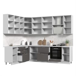 Кухонный гарнитур угловой высокий без столешницы Катрин 200х280см h=2370мм СТМ Стенд-Мебель МФ - фото 2