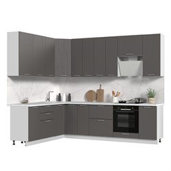 Кухонный гарнитур угловой высокий без столешницы Катрин 200х280см h=2370мм СТМ Стенд-Мебель МФ - фото 1