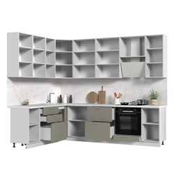 Кухонный гарнитур угловой высокий без столешницы Катрин 200х280см h=2370мм СТМ Стенд-Мебель МФ - фото 6