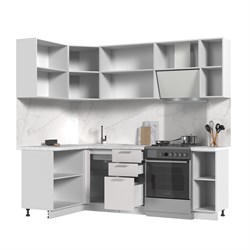 Кухонный гарнитур угловой без столешницы Ксения 130х170см СТМ Стенд-Мебель МФ - фото 2