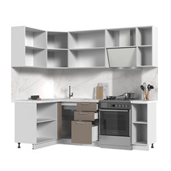 Кухонный гарнитур угловой без столешницы Ксения 130х170см СТМ Стенд-Мебель МФ - фото 6