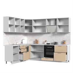 Кухонный гарнитур угловой без столешницы Ксения 200х260см СТМ Стенд-Мебель МФ - фото 4