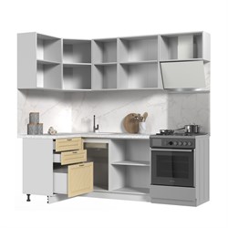 Кухонный гарнитур угловой без столешницы Модена 120х160см СТМ Стенд-Мебель МФ - фото 4