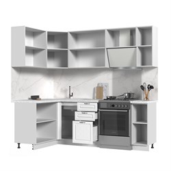 Кухонный гарнитур угловой без столешницы Модена 130х170см СТМ Стенд-Мебель МФ - фото 2