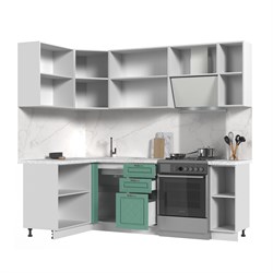 Кухонный гарнитур угловой без столешницы Модена 130х170см СТМ Стенд-Мебель МФ - фото 4