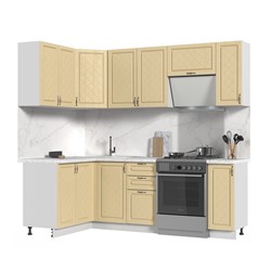 Кухонный гарнитур угловой без столешницы Модена 130х170см СТМ Стенд-Мебель МФ - фото 5