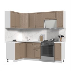 Кухонный гарнитур угловой без столешницы Модена 130х170см СТМ Стенд-Мебель МФ - фото 7