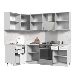 Кухонный гарнитур угловой без столешницы Модена 140х180см СТМ Стенд-Мебель МФ - фото 6