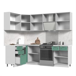 Кухонный гарнитур угловой без столешницы Модена 140х180см СТМ Стенд-Мебель МФ - фото 8