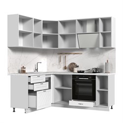 Кухонный гарнитур угловой без столешницы Модена 160х200см СТМ Стенд-Мебель МФ - фото 8