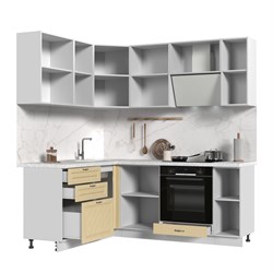 Кухонный гарнитур угловой без столешницы Модена 160х200см СТМ Стенд-Мебель МФ - фото 4