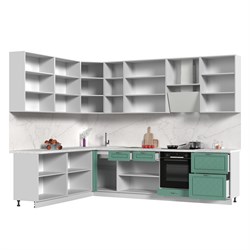 Кухонный гарнитур угловой высокий без столешницы Модена 220х300см h=2370мм Стенд-Мебель МФ - фото 4