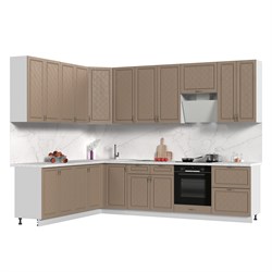 Кухонный гарнитур угловой высокий без столешницы Модена 220х300см h=2370мм Стенд-Мебель МФ - фото 7