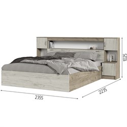 Басса Кровать с прикроватным блоком КР 552 СТМ Стенд-Мебель МФ - фото 5