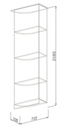 Роберта Шкаф-купе 3х створчатый без зеркала с углом Союз-мебель Союз-мебель МФ - фото 7