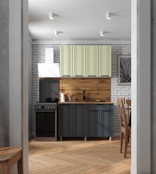 Кухонный гарнитур Вандт 1,2м Айвори/Лунный Кратер (готовое решение) Micon Микон МФ - фото 1