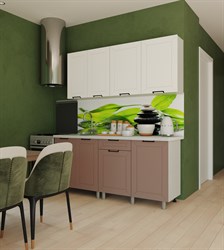 Кухонный гарнитур Ривьера 1,8м Карбон Брюле/Карбон Латте (готовое решение) Micon Микон МФ - фото 1