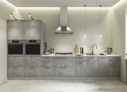 Лофт Кухонный гарнитур №2 4,0м Бетон светлый ДСВ  - фото 1