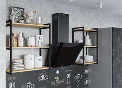 Лофт Кухонный гарнитур угловой 2,4х2,4м Дуб цикорий/Бетон темный ДСВ ДСВ МФ - фото 2