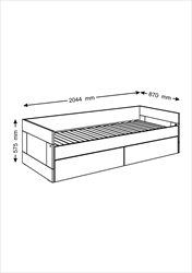 Сириус кровать раздвижная с ящиками Гуд Лакк МФ - фото 29