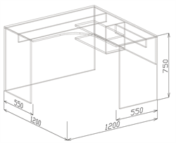 Микс Стол компьютерный угловой №3 Союз-мебель Союз-мебель МФ - фото 2