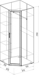 Корвет люкс Шкаф угловой №8 Союз-мебель Союз-мебель МФ - фото 4