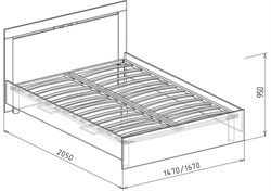 Светлана №16 Кровать №1 1,6 м Союз-мебель Союз-мебель МФ - фото 2