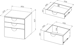 Пикси Комод 3 ящика Гуд Лакк МФ - фото 14