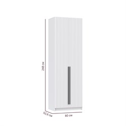 Брандо Шкаф для одежды 67.10 МДФ ОЛМЕКО МФ Олмеко - фото 4