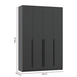 Брандо Шкаф для одежды 67.13 ЛДСП ОЛМЕКО МФ Олмеко - фото 12