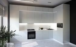 Кухня Идеалиста Royal 3900*1700 Platinum Grey МДФ угловая Белый - French Gray Сурская Мебель МФ - фото 1