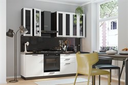 Кухня Глетчер 2400 Айленд МДФ прямая Сурская Мебель МФ - фото 1