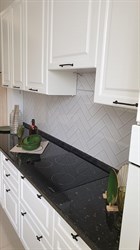 Кухня Ницца Royal 1600 Blanco МДФ прямая Сурская Мебель МФ - фото 3
