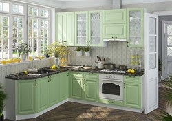 Кухня Ницца 2100*2400 Дуб оливковый МДФ угловая Сурская Мебель МФ - фото 1