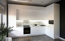 Кухня Идеалиста Royal 3900*1700 Platinum Grey МДФ угловая Белый - Blanco Сурская Мебель МФ - фото 1