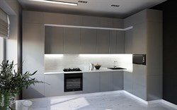 Кухня Идеалиста Royal 3900*1700 Platinum Grey МДФ угловая Белый - Platinum Grey Сурская Мебель МФ - фото 1