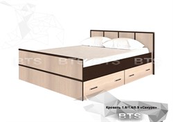 Сакура Кровать 1,6м BTS BTS МФ - фото 2