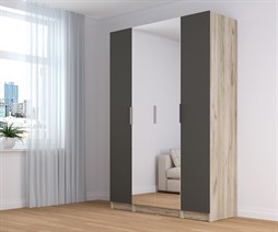 Венеция Шкаф 1,6м с зеркалом НК НК-мебель МФ - фото 1