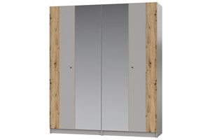 NORDIK Шкаф 2м комбинированный с зеркалом НК НК-мебель МФ - фото 1