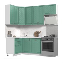 Кухонный гарнитур угловой высокий без столешницы Модена 120х160см h=2370мм Стенд-Мебель МФ - фото 1