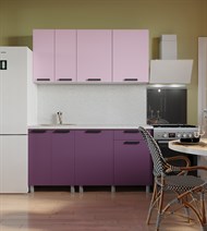 Кухонный гарнитур Диор 1,6м Лаванда/Виола (готовое решение) Micon  - фото 1