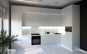 Кухня Идеалиста Royal 3900*1700 Platinum Grey МДФ угловая Белый - French Gray Сурская Мебель МФ - фото 1