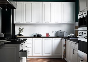 Кухня Ницца Royal 2600*3400 Blanco МДФ угловая Сурская Мебель МФ - фото 1