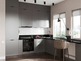 Кухня Сиэль Royal 2600*1600 Platinum Grey МДФ угловая Сурская Мебель МФ - фото 1