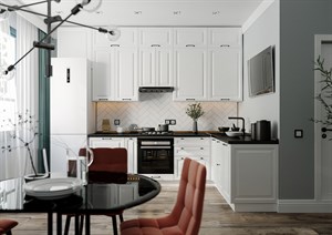 Кухня Ницца Royal 3200*1800 Blanco МДФ угловая Сурская Мебель МФ - фото 1