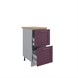 Квадро Шкаф нижний с ящиками СК2 400 ДСВ МФ - фото 8