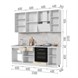 Кухонный гарнитур высокий без столешницы Ксения 220см h=2370мм СТМ Стенд-Мебель МФ - фото 5
