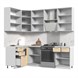 Кухонный гарнитур угловой высокий без столешницы Альфа 140х180см h=2370мм СТМ Стенд-Мебель МФ - фото 4
