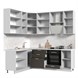 Кухонный гарнитур угловой высокий без столешницы Альфа 180х220см h=2370мм СТМ Стенд-Мебель МФ - фото 6