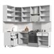 Кухонный гарнитур угловой высокий без столешницы Катрин 140х180см h=2370мм СТМ Стенд-Мебель МФ - фото 6